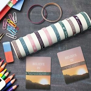 Set of 10 Inspirational Bracelets with Cards Bundle Lot